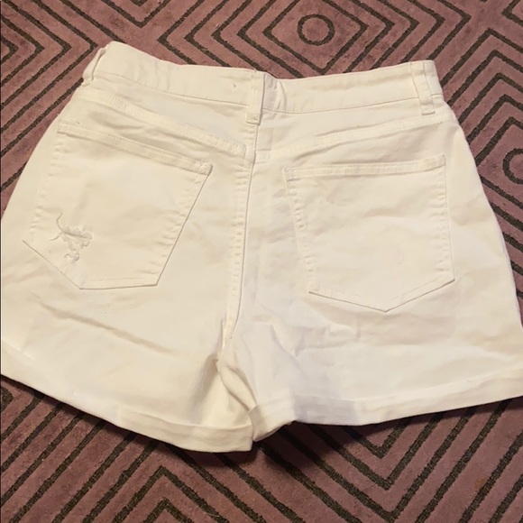 NWOT HARPER HIGH WAISTED WHITE JEAN SHORTS - Picture 7 of 7